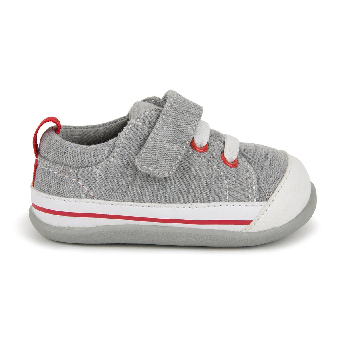 See Kai Run First Walker Stevie II - Gray Jersey - Tadpole