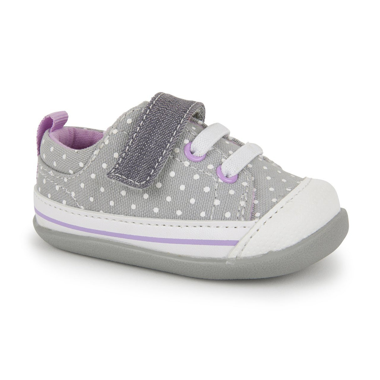 See Kai Run First Walker Stevie II Grey Dots - Tadpole