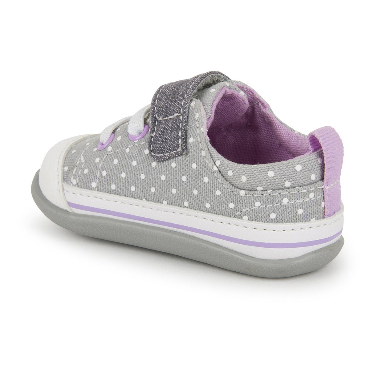 See Kai Run First Walker Stevie II Grey Dots - Tadpole
