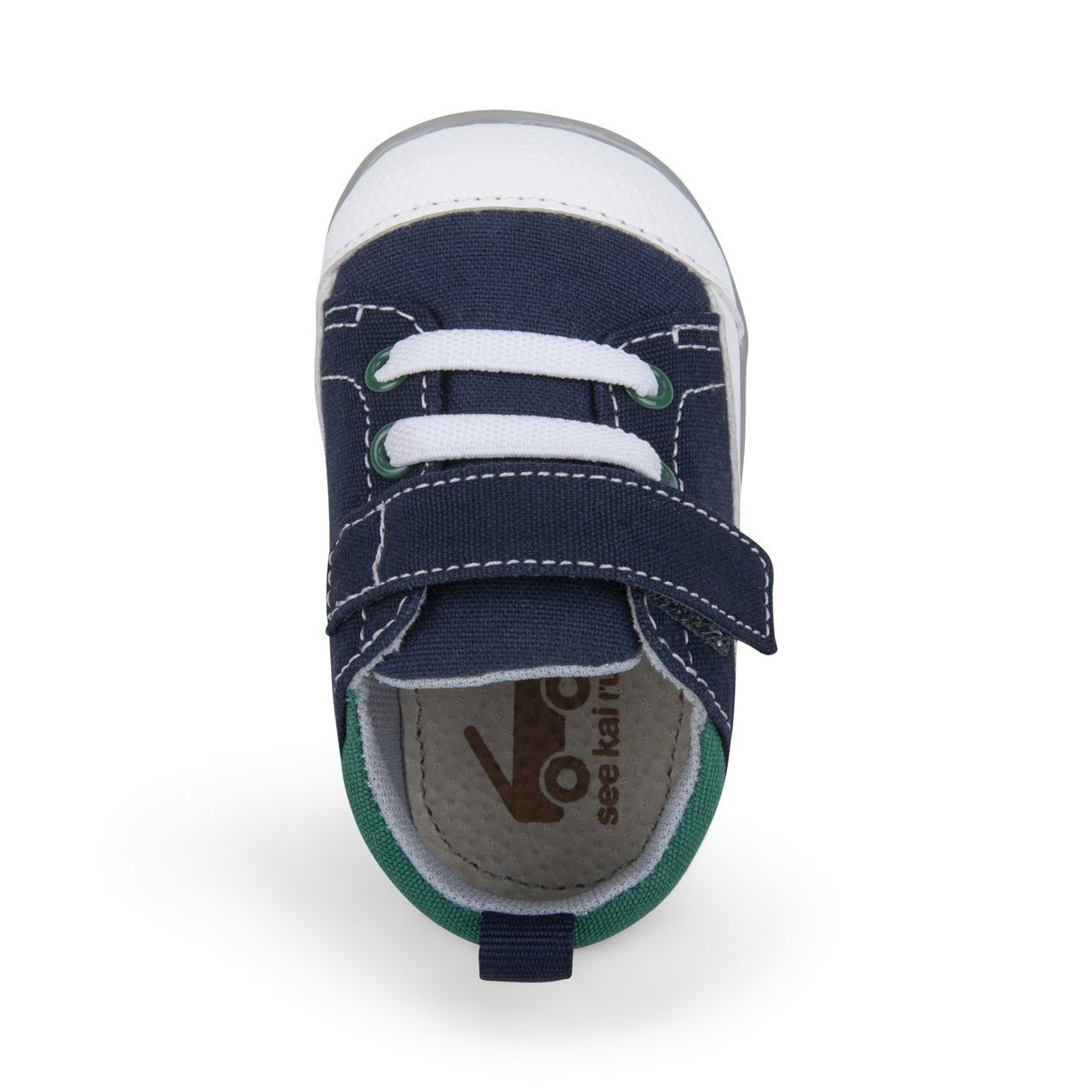 See Kai Run First Walker Stevie II | Navy/Green - Tadpole