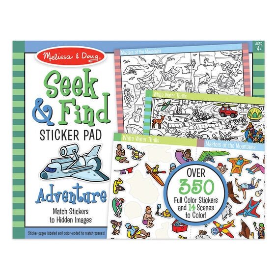 Seek & Find Sticker Pad- Adventure - Tadpole