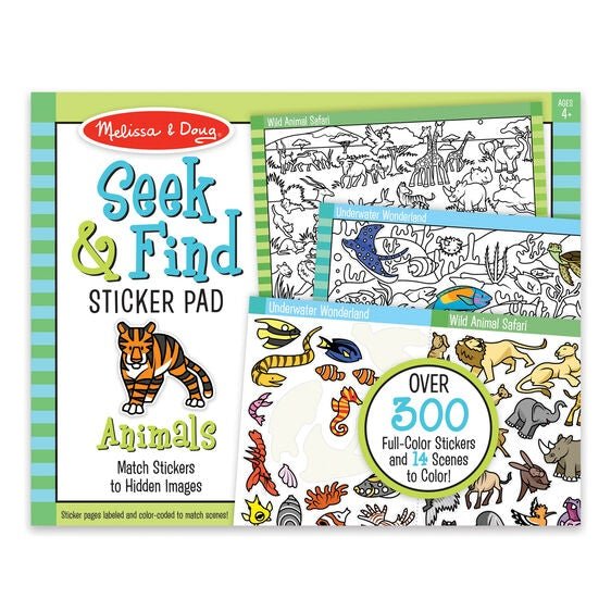 Seek & Find Sticker Pad- Animal - Tadpole