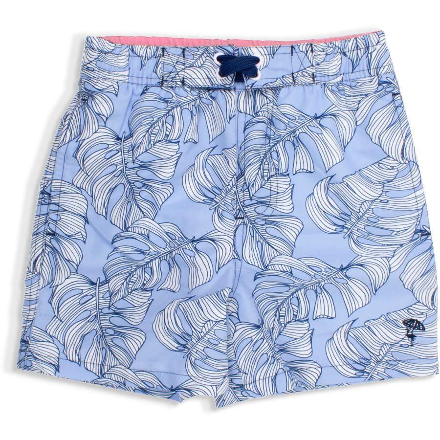 Shade Critters Baby & Boy Swim Trunks - Blue Leaf - Tadpole