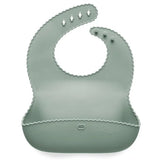 Silicone Roll Up Bib for Baby - Wavy Edge - Tadpole