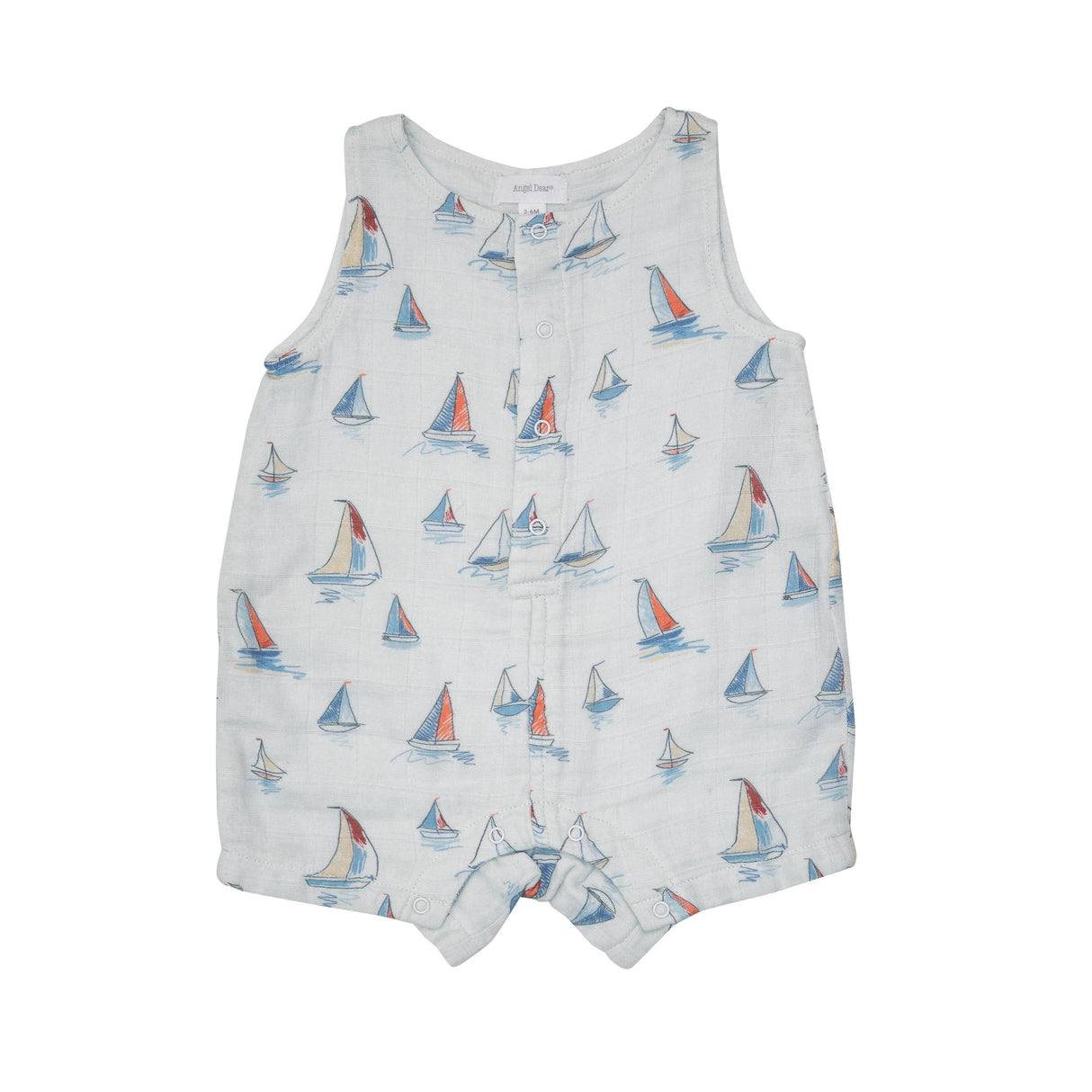 SKETCHY SAILBOATS Shortie Romper - Tadpole