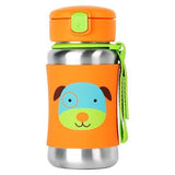 Skip Hop Zoo Stainless Steel Straw Bottle - Tadpole