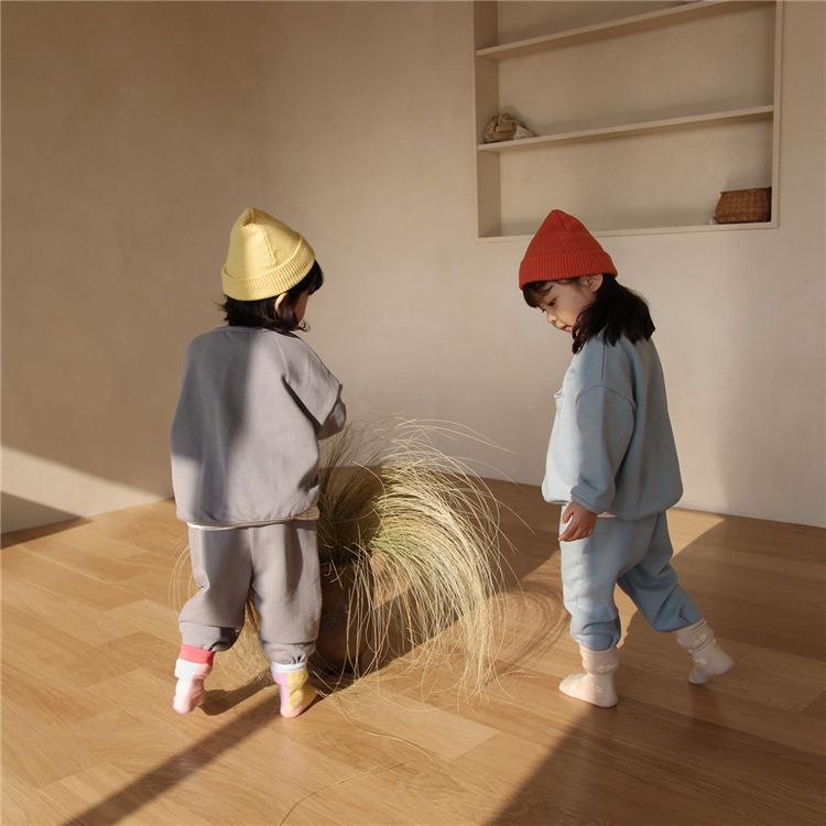 Slate Crewneck Pocket Sweater & Pant Set - Tadpole