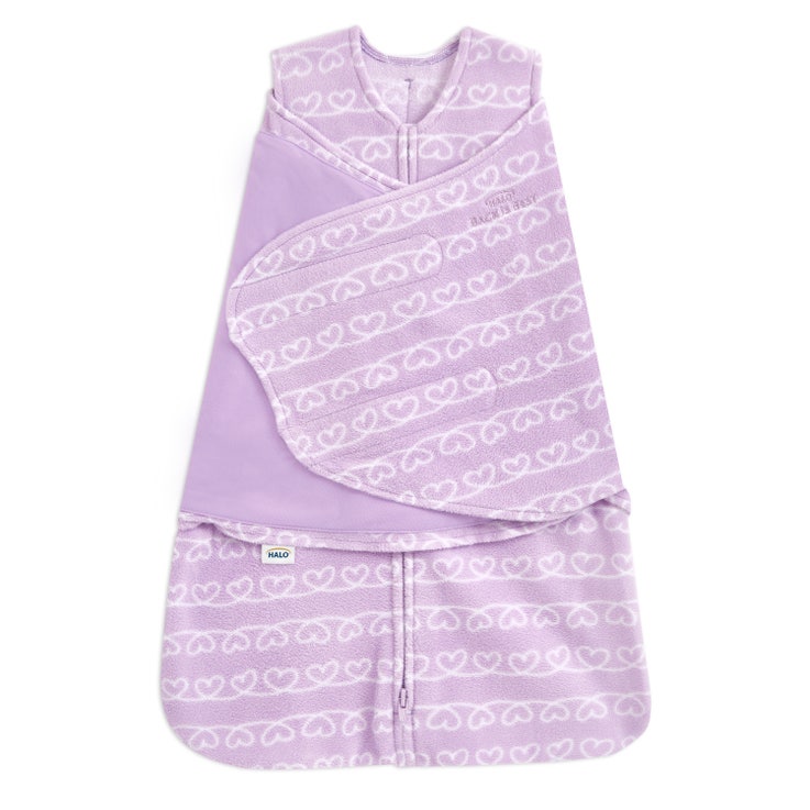 Halo Swaddle Micro-Fleece | Charcoal Mini Stars