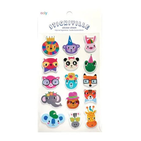 Stickiville Standard - Party Animals (Puffy) - Tadpole