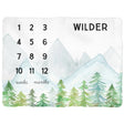 Sugar + Maple Adventure Milestone Blanket - Personalized - Tadpole