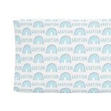 Sugar + Maple Changing Pad Cover - Rainbow Blue - Tadpole