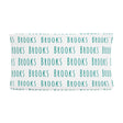Sugar + Maple Changing Pad Cover - Repeating Name - Tadpole