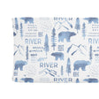 Sugar + Maple Changing Pad Cover - Woodland Blue - Tadpole