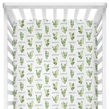 Sugar + Maple Crib Sheet - Cactus - Tadpole