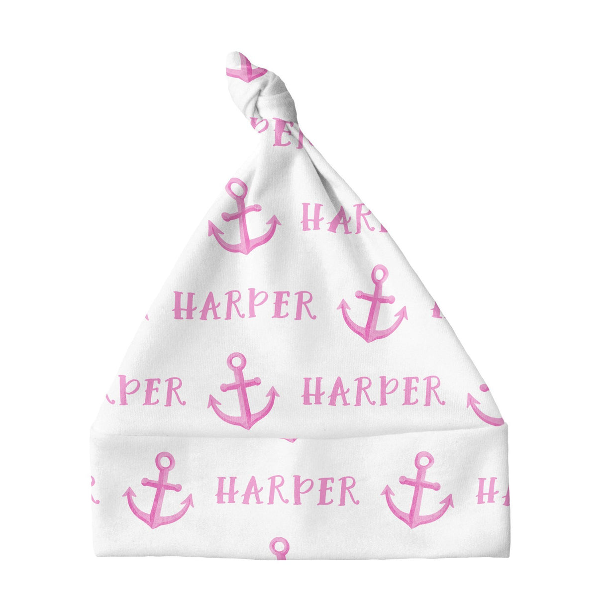 Sugar + Maple Knotted Baby Hat - Anchor Pink - Tadpole