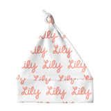 Sugar + Maple Knotted Baby Hat - Repeating Name - Tadpole