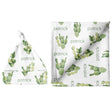Sugar + Maple Large Blanket & Hat Set - Cactus - Tadpole