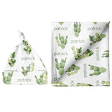 Sugar + Maple Large Blanket & Hat Set - Cactus - Tadpole