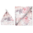 Sugar + Maple Large Blanket & Hat Set - Wallpaper Floral - Tadpole