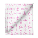 Sugar + Maple Large Stretchy Blanket - Anchor Pink - Tadpole