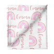 Sugar + Maple Large Stretchy Blanket - Rainbow Pink - Tadpole