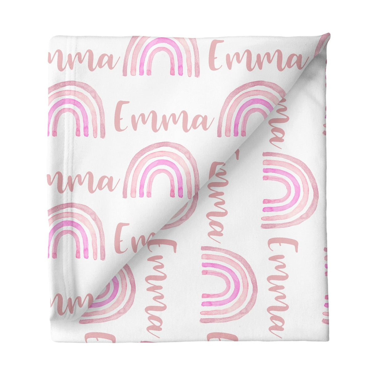 Sugar + Maple Large Stretchy Blanket - Rainbow Pink - Tadpole