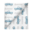 Sugar + Maple Large Stretchy Blanket - Truck Blue - Tadpole