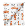 Sugar + Maple Large Stretchy Blanket - Truck Orange - Tadpole