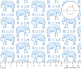 Sugar + Maple Small Blanket & Hat Set - Elephant Blue - Tadpole