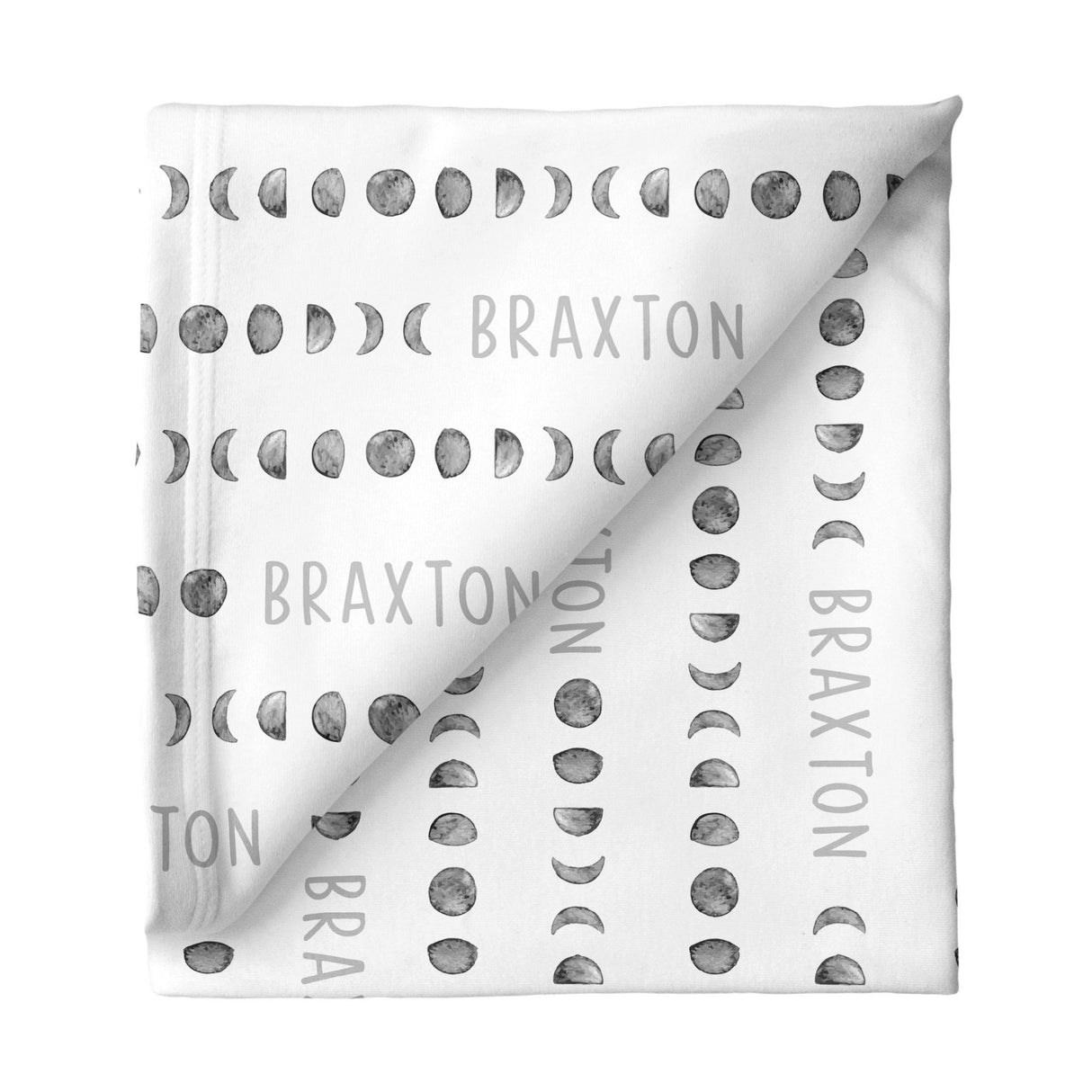 Sugar + Maple Small Stretchy Blanket - Moon Phases - Tadpole