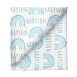 Sugar + Maple Small Stretchy Blanket - Rainbow Blue - Tadpole