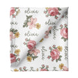Sugar + Maple Small Stretchy Blanket - Retro Rose - Tadpole