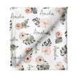 Sugar + Maple Small Stretchy Blanket - Tropical Floral - Tadpole