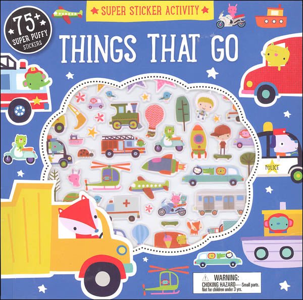 Super Sticker Activity: Things that Go - Tadpole