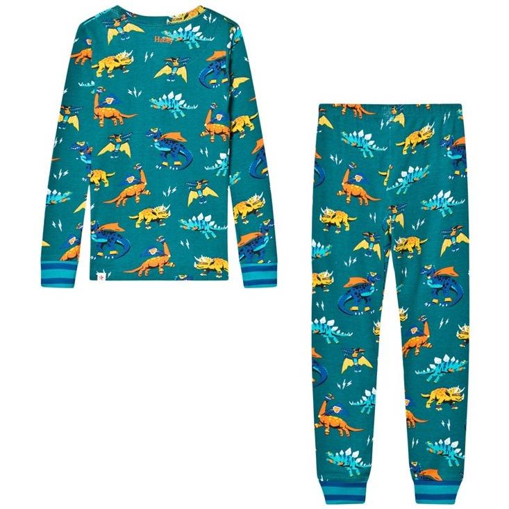 Superhero Dinos Organic Cotton Pajama Set - Tadpole