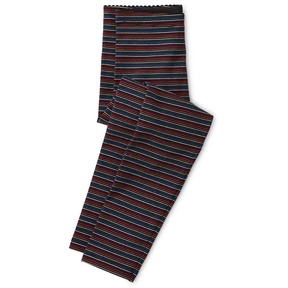 Tea Collection Multi Stripe Leggings Jet Black - Tadpole