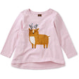 Tea Collection Musk Deer Baby Twirl Tee - Tadpole