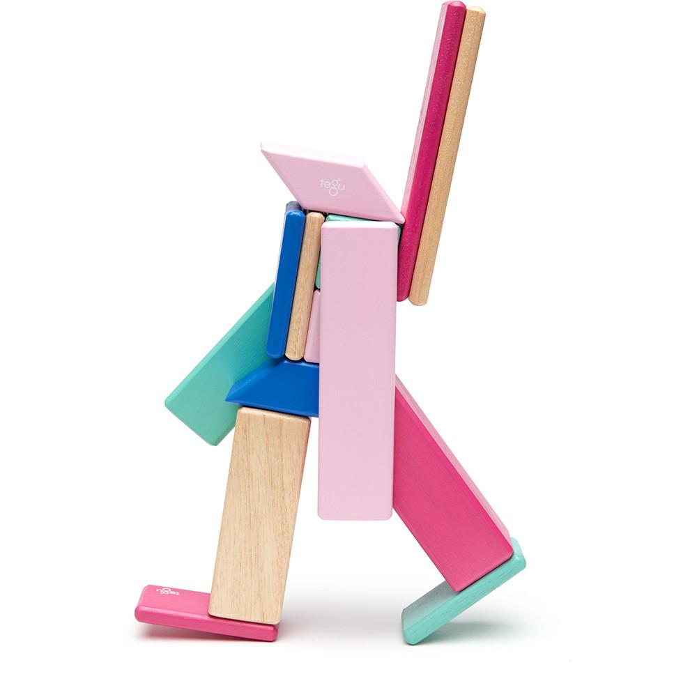 Tegu 14-Piece Magnetic Block Set - Blossom - Tadpole