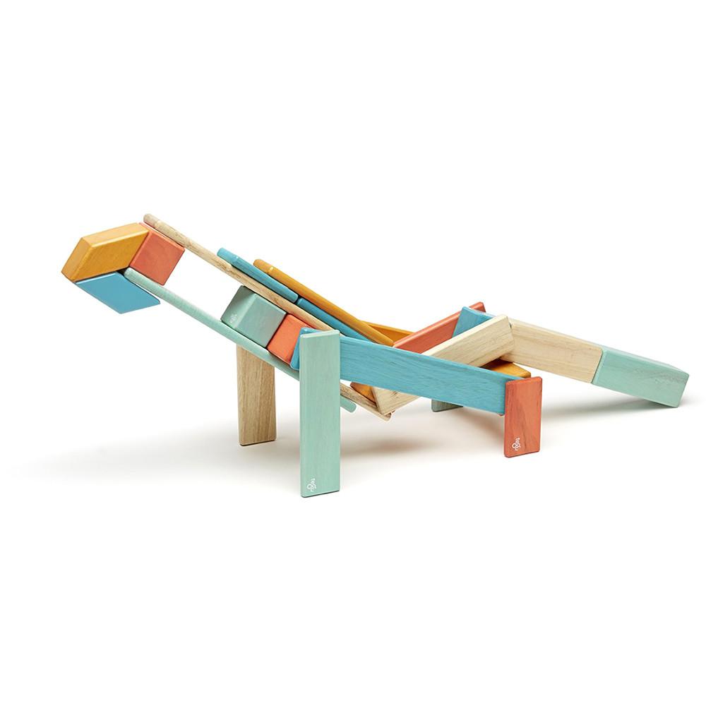Tegu 24-Piece Magnetic Block Set - Sunset - Tadpole