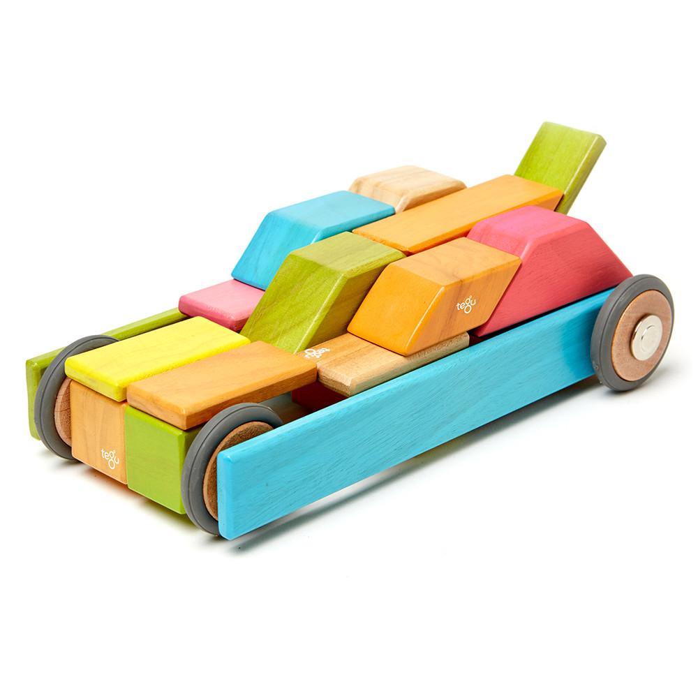 Tegu 42-Piece Magnetic Block Set - Tints - Tadpole