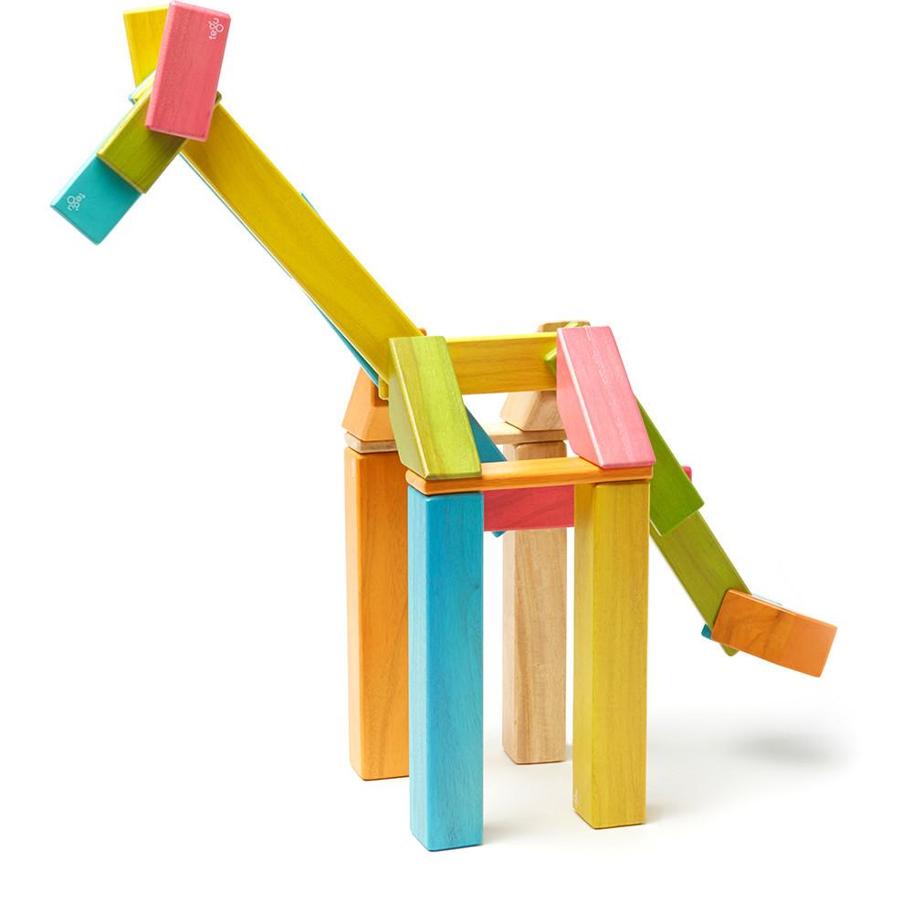 Tegu 42-Piece Magnetic Block Set - Tints - Tadpole