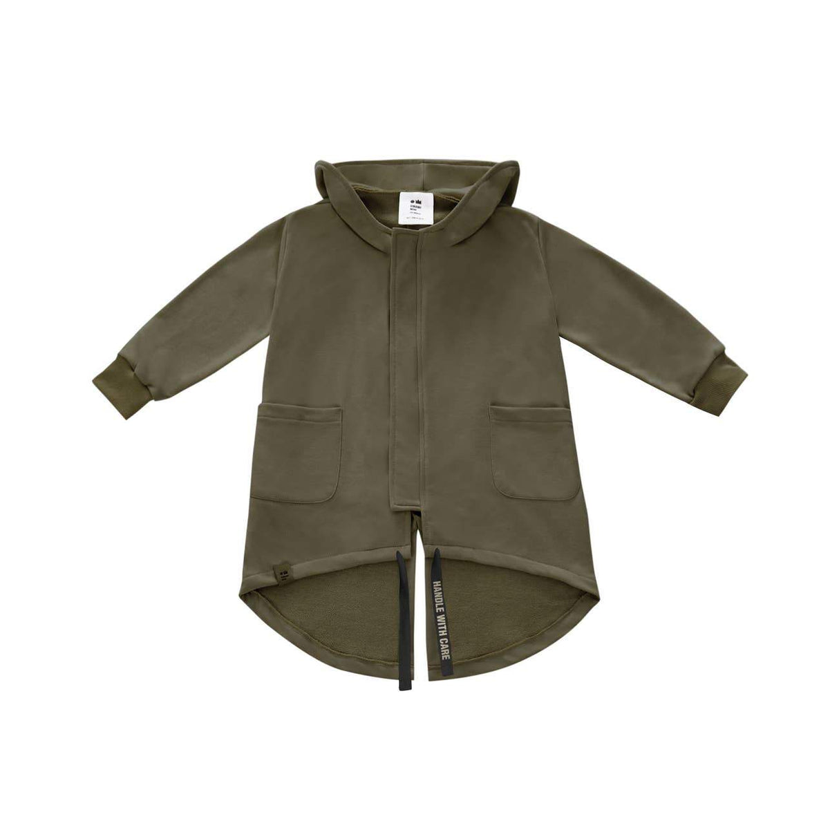 Terry Hooded Jacket- Olive - Tadpole