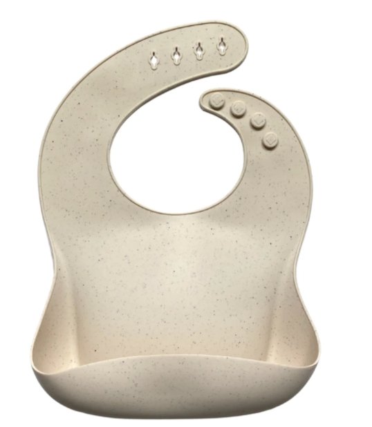 The Dearest Grey BIB | Speckled Ivory - Tadpole