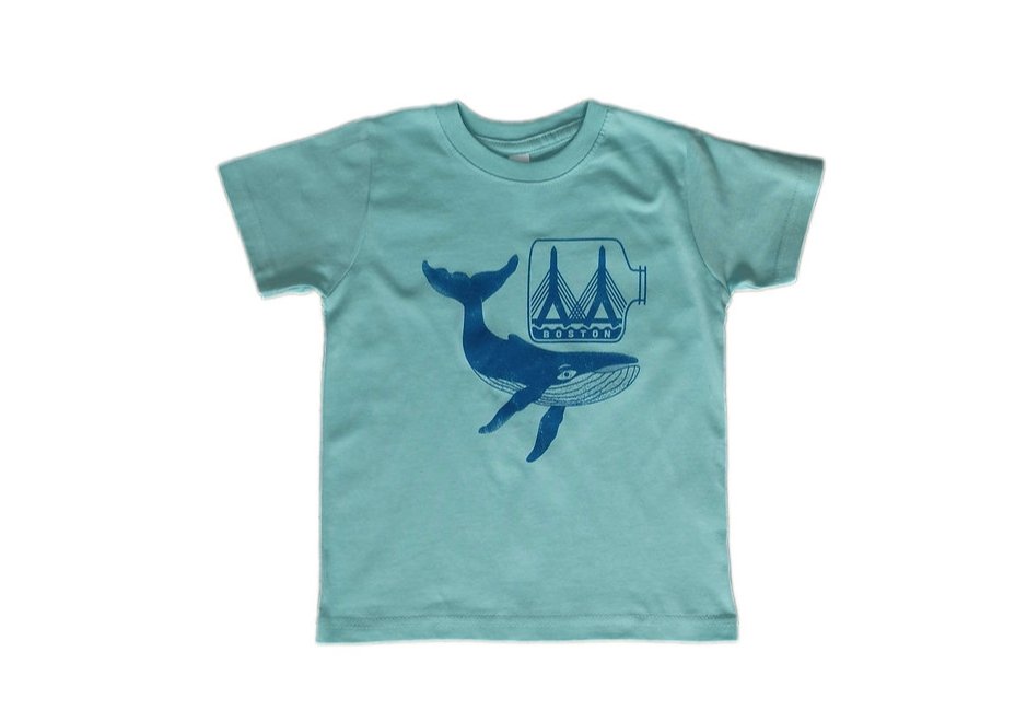 Toddler Boston Whale T-Shirt - Chill Blue - Tadpole