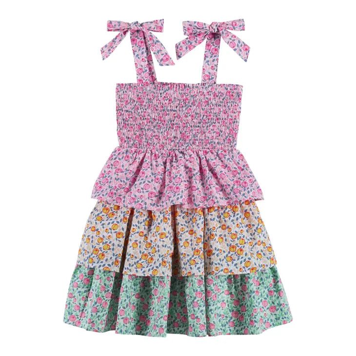 TROPICAL PRINT DRESS - PINK - Tadpole