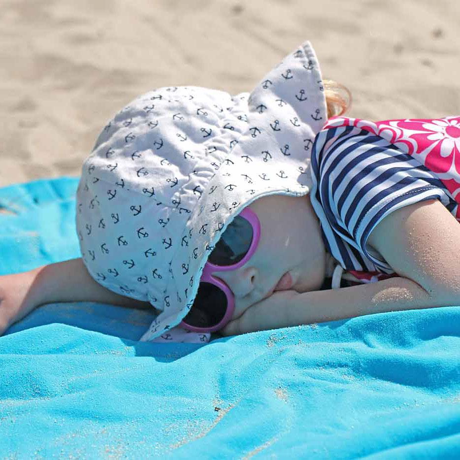 Twinkebelle Grow-With-Me Sun Hat Anchors - Tadpole