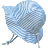 Twinklebelle Grow-With-Me Sun Hat Blue Stripes - Tadpole