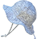 Twinklebelle Grow-With-Me Sun Hat White Waves - Tadpole