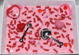 Valentines Day Sensory Bin - Tadpole