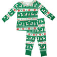 Vintage Deer Fair Isle Jolly Green Lounge Wear Set - Tadpole